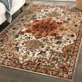 thumbnail image 2 of Luxe Weavers Ivory Oriental 5x7 Area Rug Stain Resistant Floral Carpet, 2 of 4