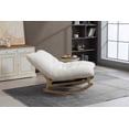 thumbnail image 2 of Timbernest Bean Bag Rocking Chair for Indoor Outdoor, Accent Armless Lazy Sofa, Corduroy Casual Single Couch, White, 2 of 7