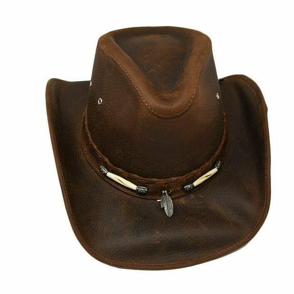 BULLHIDE Adult Male Briscoe Cowboy Hat, Color: Chocolate, Size: M (4052CH-M)