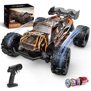 JoyStone Remote Control Car, Remote Control Monster Truck All-Terrain 2.4GHz RC Cars W/ 2 Batteries for Kids Toys Gift, Black & Orange