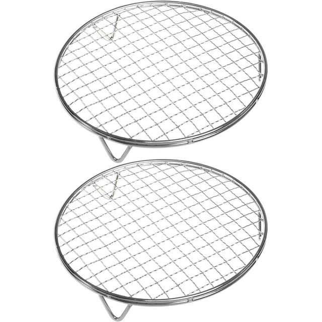 Cooling Rack - 304 Stainless Steel Dish Rack for Cooking and Baking - Premium Steamer Rack, Canning Rack - Stackable Cake Cooling Rack - Set of 2-10 Inch