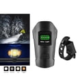 thumbnail image 3 of Faro de con campana, luz delantera de con carga USB, linterna de manillar, faro de con bocina, medidor de , pant Edición de actualización negro, 3 of 9