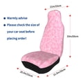 thumbnail image 4 of Pofeuu Breast Cancer Awareness Print Automotive Car Seat Covers Flat Cloth Full Set Seat Covers,Car Seat Covers front seats for Cars Trucks and SUVs(Two packs), 4 of 7