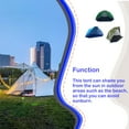 thumbnail image 2 of Tent Convenient Sunshine Shelter 2 Person Folding Tents Secure Wide Application Sunshade Household Hiking Outdoor Accessories Green, 2 of 7