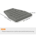 thumbnail image 3 of Outsunny Coussin de Balançoire d'Extérieur, Coussin de Terrasse Capitonné de Remplacement, Gris, 3 of 10