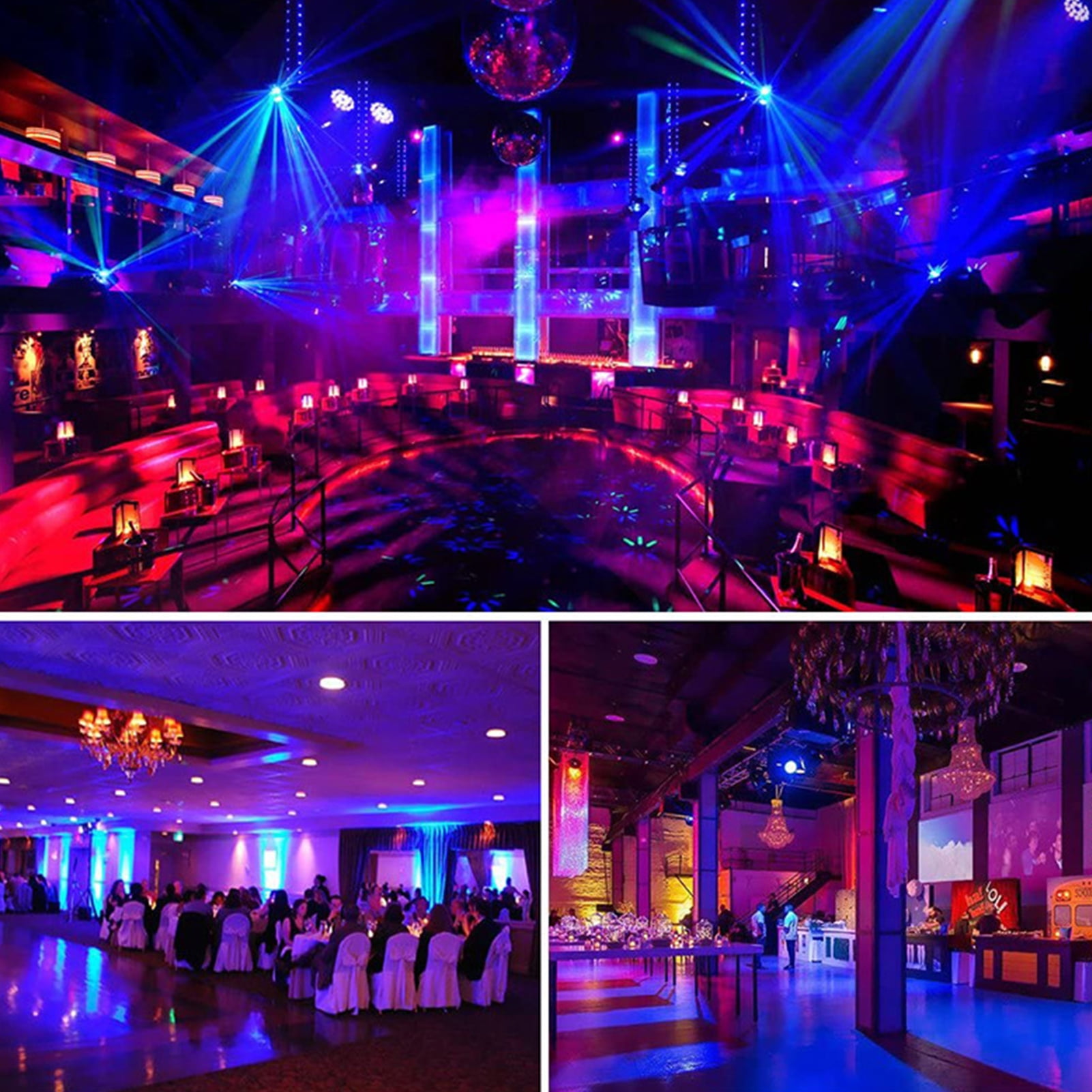 stage lighting Stage Aoresac 36 LED Stage Lights 7 Modes 36W Remote Control Sound Activated Auto Play Uplights Par Lights for Wedding Birthday Christmas Holiday Music Show Dance Party Stage