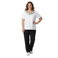 thumbnail image 5 of Turtle Bay New York Women's Scalloped Neckline Embellished Tee, 5 of 5