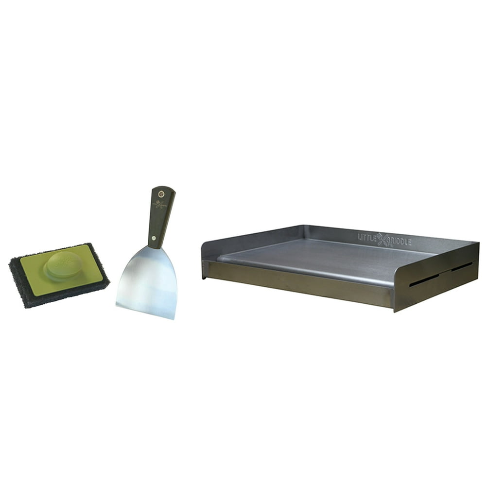 Little Griddle SQ180 SizzleQ Stainless Steel Universal BBQ Griddle & GK540 2piece Stainless