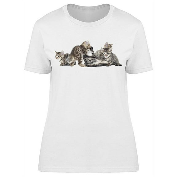Bengal Kitties Playing T-Shirt Women -Image by Shutterstock, Female 3X-Large