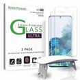 thumbnail image 1 of Amfilm Protector De Pantalla Ultra Glass Para Galaxy S20 (Paquete De 2) Aplicación De Gel Uv Vidrio Templado Compatible Con Escáner De Huellas Dactilares Ultrasonic Para Galaxy S20 (2020), 1 of 1