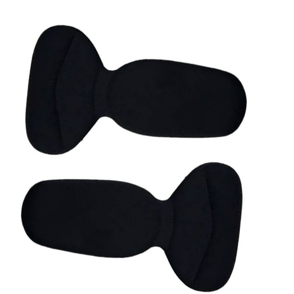 TELOLY 2Pcs Heel Pads for Shoes High - Density Foam Cushion Sole Protector Cut - to - Fit Design Heel Pads Black