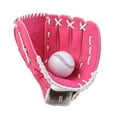 thumbnail image 2 of M Buder Guante de Béisbol para Niños Jóvenes y Adultos, Guante de Práctica para Mano Izquierda, Piel Sintética, Diseño Cómodo, Fucsia, 10.5 Pulgadas / 26.67 cm, 2 of 5