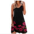 thumbnail image 2 of zanvin Robes d'Été pour Femmes Robe Mini Sans Manches Robe Visuellement Mince Mode Imprimé Floral Nouveautés d'Été Impression Robes d'Été, 2 of 5