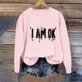 thumbnail image 4 of Enjoytime Halloween Sweatshirts Women Letter Print Long Sleeve Shirts Fall Holiday Crew Neck Pullover Tops, 4 of 5