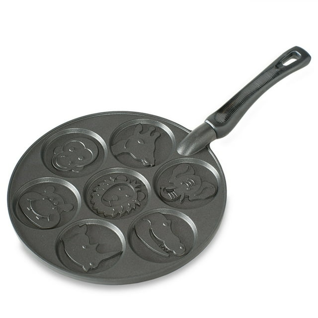 Sartén para tortitas Nordic Ware Zoo Friends, antiadherente, negro