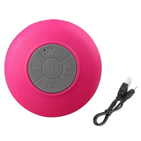 Altavoz Bluetooth Baño Impermeable Ducha Altavoz Portátil Mini Sonido Estéreo Inalámbrico para Hogar Al Aire Libre, Rosa Rojo kenally EL001157-01