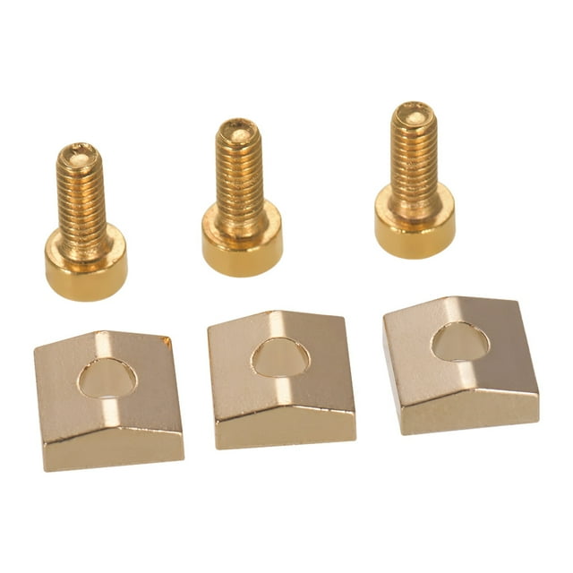 Cerraduras de cuerda Guitarra eléctrica Tremolo Puente Cuerdas Cerraduras Cuerdas Sistema de bloqueo Tuerca de metal Bloque y abrazadera Tornillos hexagonales Piezas de guitarra Accesorios. paquete de Maboto Cerraduras de cuerda