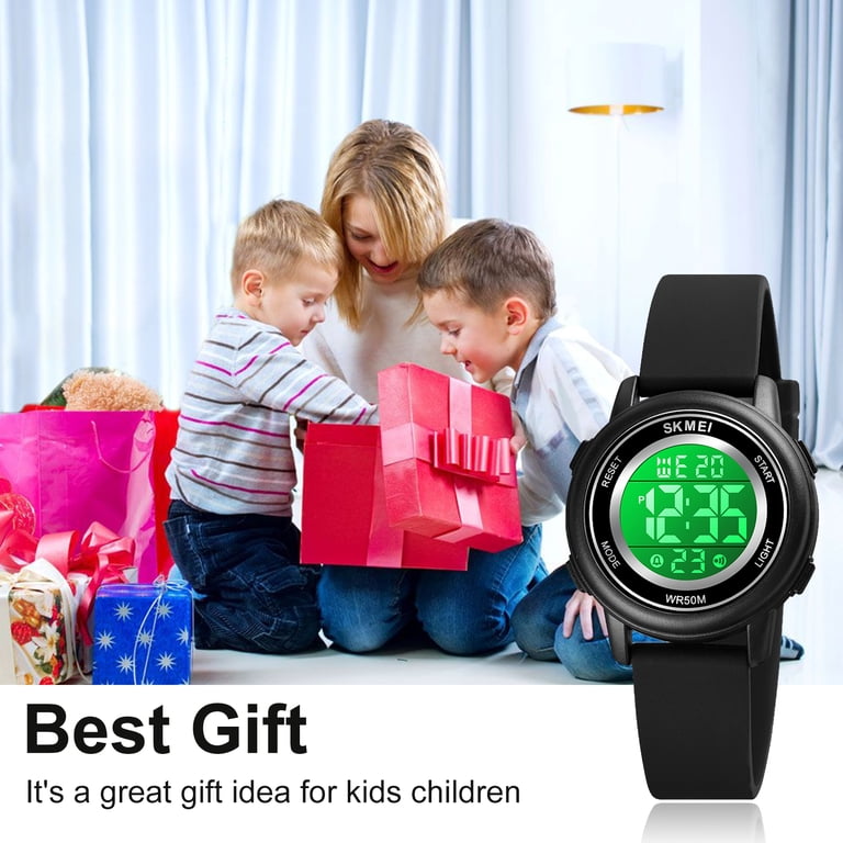SKMEI Kids Digital Sport Watch, Black photo 6