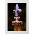 thumbnail image 3 of C. Thomas McNemar 13x18 White Modern Wood Framed Wall Art Titled - Fleur de Lis III, 3 of 5