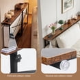 thumbnail image 4 of AstrPthylx 78" Narrow Sofa Console Table with Outlets & x-Brace - Slim Behind Couch Table, Adjustable Height, 2-Pack for Living Room, 4 of 10