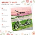 thumbnail image 4 of Adjustable Height Kids Scooter - 16” Inflatable Wheel, White Steel Frame - Outdoor Ride-On Toy for Ages 5+ - Smooth & Stable Design, 4 of 7