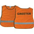 thumbnail image 1 of Swanson Christian Supply 044098 Greeter Safety Vest, Orange - Extra Large, 1 of 1