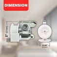 thumbnail image 3 of 1 QTY: Low Profile Cord Tilt Control for Horizontal Blinds / geared for HEX ROD, 3 of 8