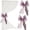 Purple, variant on 2 Pack French Silky Bow Curtain Tiebacks,Elegant Lace Ribbon for Curtains Decorative Rope Accessories,French Bow Ties Rope Holdbacks Accessories for Weddings Home Bedroom Office Decorations
