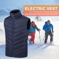 thumbnail image 3 of Chaqueta Térmica Eléctrica Unisex 3 Niveles De Calefacción Antiestática Hombre Mujer Invierno Must, 3 of 9