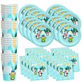 thumbnail image 1 of Penguin Birthday Party Supplies Set Plates Napkins Cups Tableware Kit for 16, 1 of 5