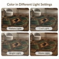 thumbnail image 7 of ODIKA Southwestern Border Motif Mens Decorations Reindeer Cabin Cowboy Refined for Dorm Room, Small Living Apartment, Stain Resistant Low Profile, 7 of 7