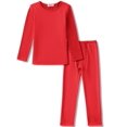 thumbnail image 5 of Arshienr Boys Thermal Underwear Set 2-Piece Base Layer Fleece Lined Long Johns Top Bottom Warm Set for Cold Weather, 5 of 8