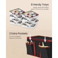 thumbnail image 3 of Caja de almacenamiento para adornos navideños SONGMICS Ink Black URFB035B01, 3 of 7