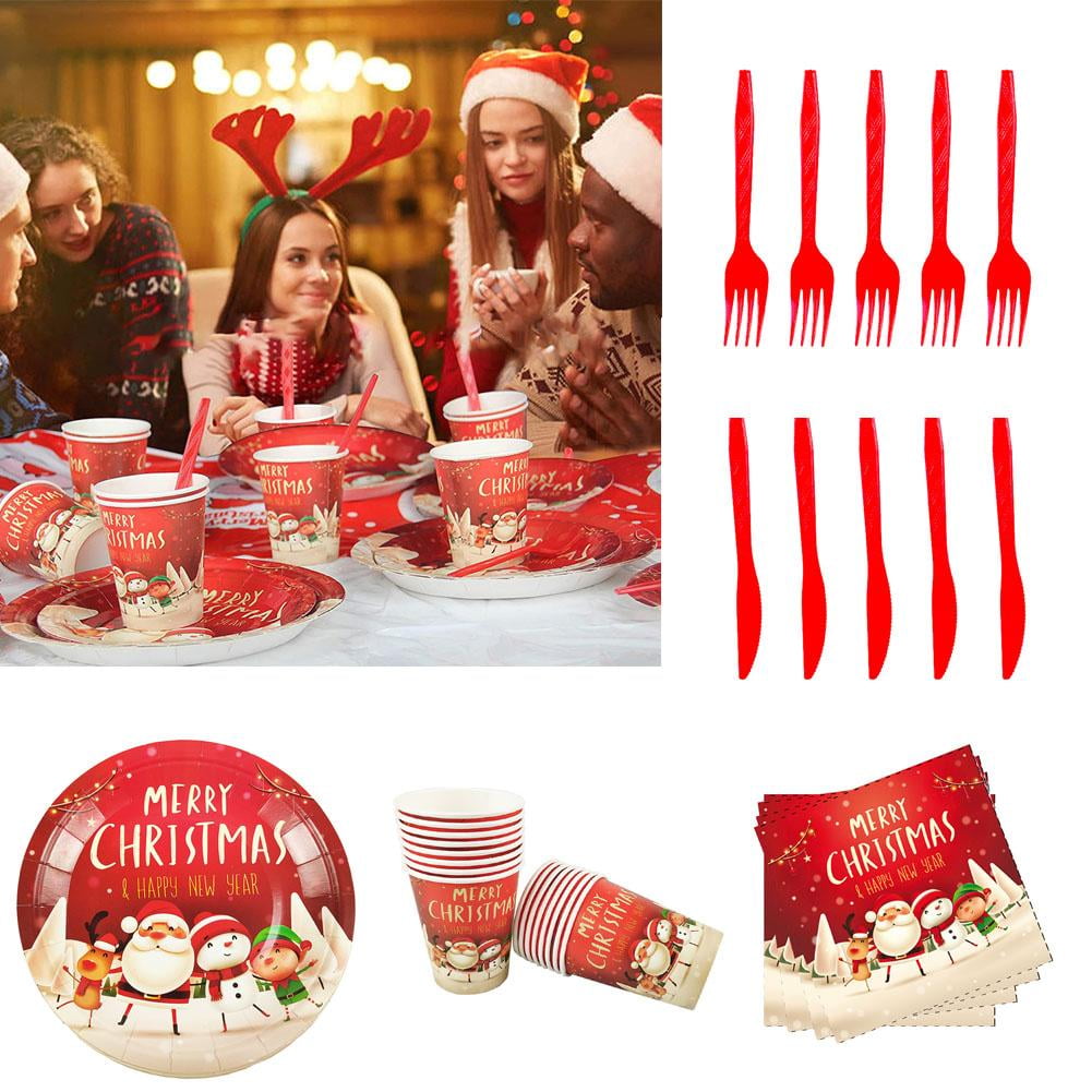 Zhaomeidaxi Christmas Party Supplies, Christmas Plates and Napkins