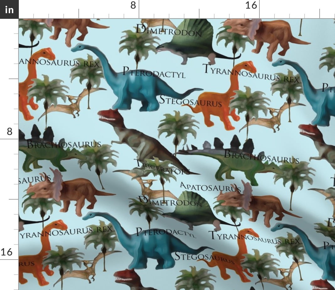 Fat Quarter Stonehenge Fossils Dinosaurs 100% Cotton Quilting Sewing Fabric 