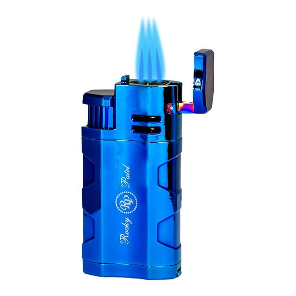 Rocky Patel Hex Triple Flame Cigar Lighter - Blue Ice