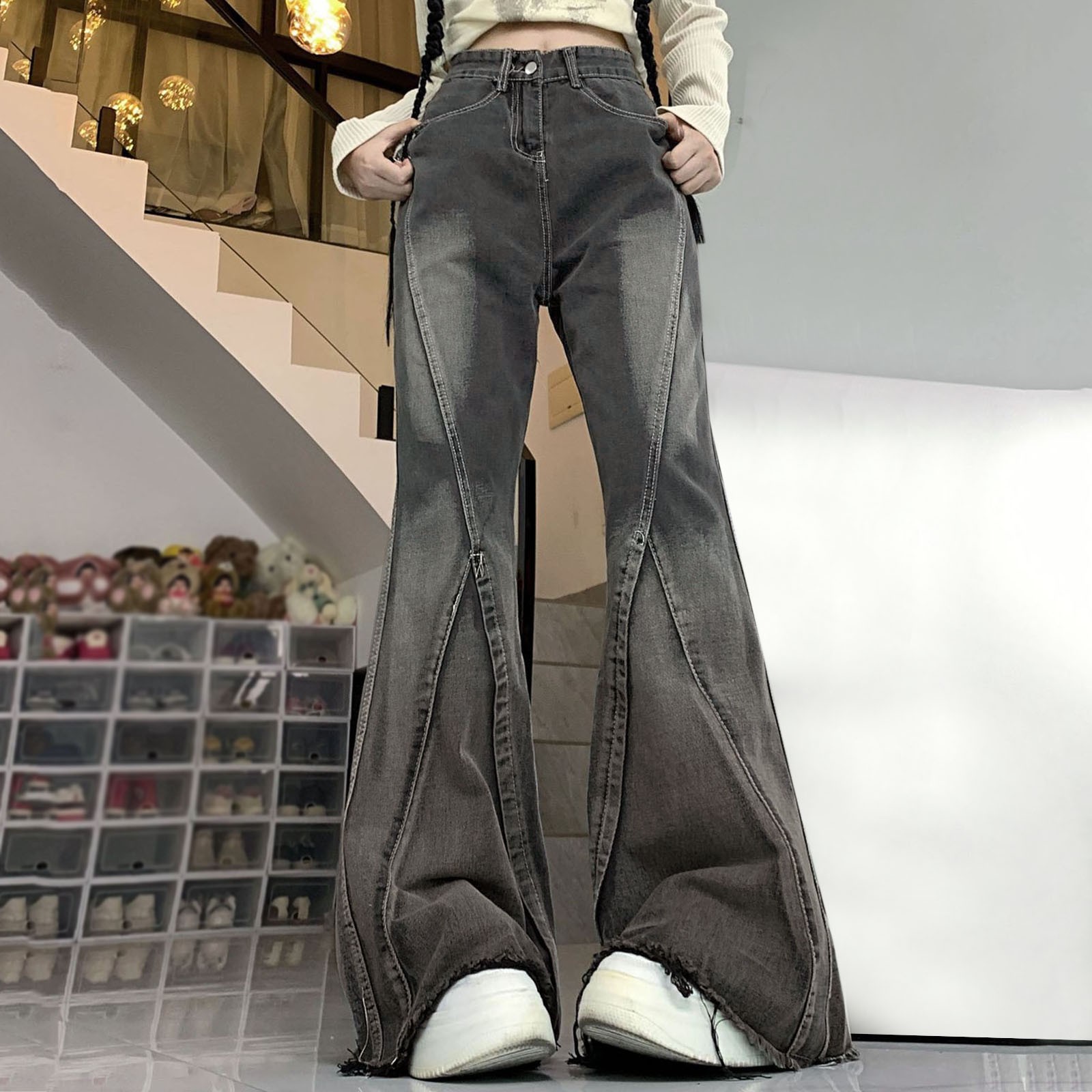 KAPITAL/キャピタル】Vintage Design Flare Denim Pants sizeXS MADE 