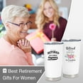 thumbnail image 4 of Retirement Gifts for Woman 2024, Best Retirement Gifts Ideas, Retired Gifts for Women, Retirement Gifts for Coworker, Happy Retirement Gifts 20oz Stainless Steel Tumbler, 4 of 6