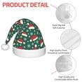 thumbnail image 4 of Daiia Santa Hat Joy Green Festive Print Christmas Knitted Beanie Hat, Large Knit Hat Xmas Small Gifts For Boys Girls Child Infant, 4 of 6