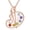 Palette-Rose Gold, variant on Artist Paint Palette and Brush Necklace 925 Sterling Silver Pigment Necklace Colorful Painters Pendant Future Artist Jewelry for Women (Rose Gold)