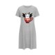 thumbnail image 5 of Camisón corto de talla grande para mujer, camisón de manga corta con estampado de pecho a la moda, camisón para mujer, 5 of 5