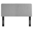 thumbnail image 5 of Modway Milenna Channel Tufted Upholstered Fabric Twin Headboard in Light Gray, 5 of 10