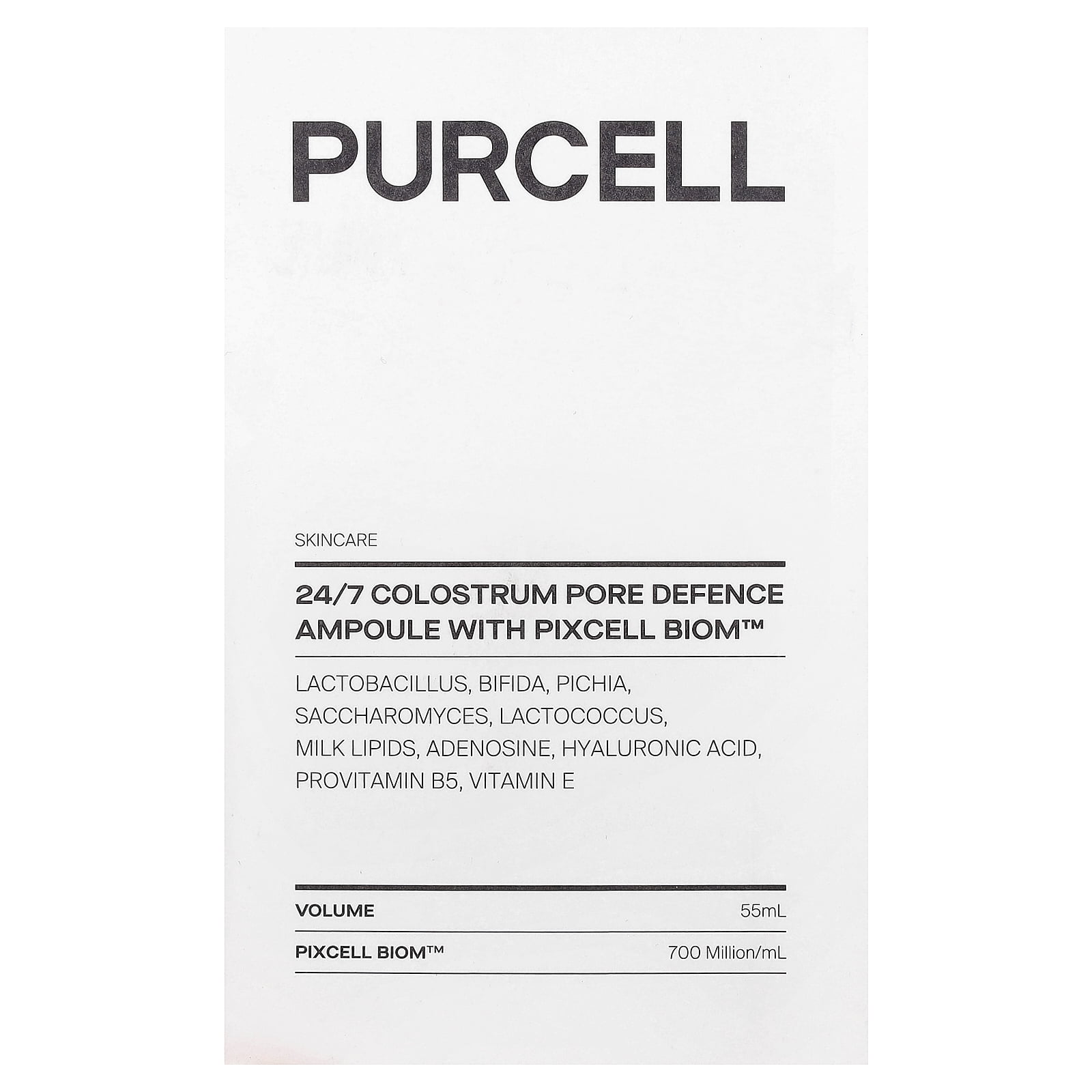 PURCELL 24/7 Colostrum Ampoule Mist - Glass skin with Long Hydration, Poreless Smooth Skin, Before & After Makeup, Hyaluronic Acid and Vitamin, For All Skin types, 1.85 fl oz