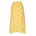 thumbnail image 5 of EINCcm Women's Elegant Polka Dot A-Line Skirt Boho Swing Pleated Linen Cotton Midi Long Skirt Elastic Waist Long Skirts, 5 of 6