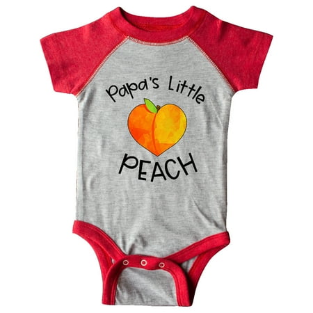 

Inktastic Papa s Little Peach Cute Peach Heart Gift Baby Boy or Baby Girl Bodysuit
