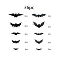 thumbnail image 2 of Halloween 3D Lighted Bats, 2025 New LED Purple Lighted 3D Bats Halloween Decoration, Upgrade LED Glowing Bat Group Hanging Wall Luminous Glow Clings Multipack, Black (36Pc ), 2 of 7