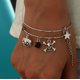 thumbnail image 5 of 2 piezas de pulsera retráctil ajustable de Halloween con dije de calavera de terror de metal, 5 of 5