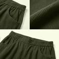 thumbnail image 5 of Diufon Corduroy Pants Women Elastic High Waist Straight Leg Pant Baggy Fall Winter Warm Trousers with Pockets, 5 of 8