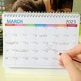 thumbnail image 3 of Calendario de Escritorio 2023 12 Meses Planificador Mensual Calendario 2023 Memo de Escritorio Agenda Diaria Organizador Oficina Azul, 3 of 5
