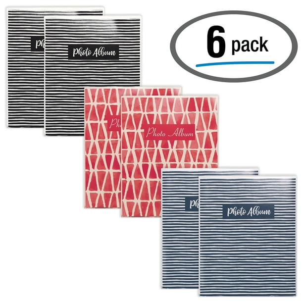 36 Photo Mini Photo Album, 4 x 6 Inch, Pack of 6, Flexible Cover with